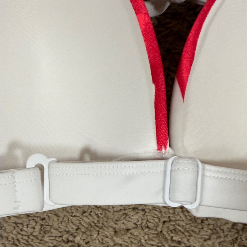 VENUS White and Pink Swirl Halter Bikini Top - Picture 8 of 8